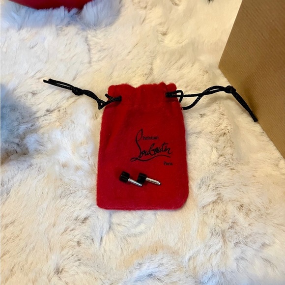 Christian Louboutin Very Prive 120MM Black Patent Red Tips Pump, 39 - Picture 8 of 14